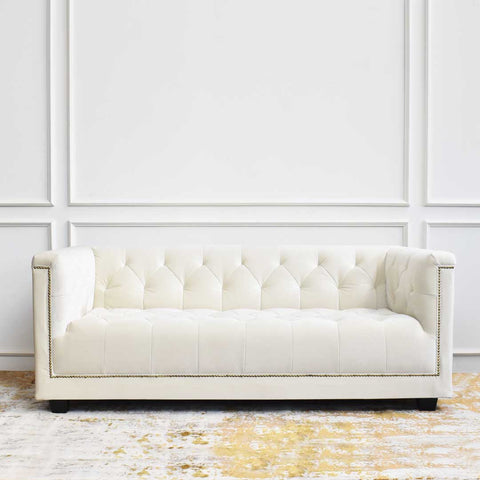 Custom-upholstered Esquire of Chesterfield Sofa